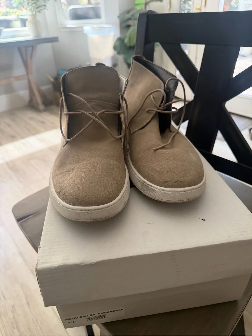 Abound Men’s Tan Suede Chukka Boots with White Sole